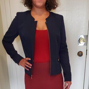 Stylish Anne Klein Silky-Polyester Blazer
